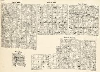 Portage County - Sharon, Alban, Lanark, Stevens Point, Buena Vista, Wisconsin State Atlas 1930c